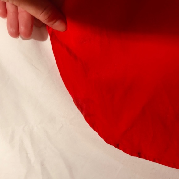 Madewell red long sleeve tunic blouse - Picture 13 of 13